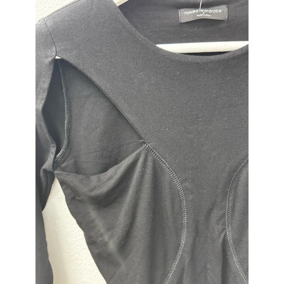 Naked Wardrobe Black Cutout Bodysuit - Picture 5 of 9